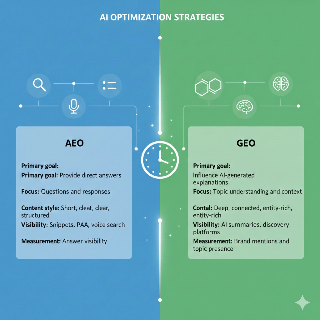 Key Differences Between AEO and GEO
